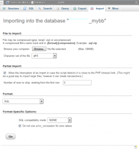 database import